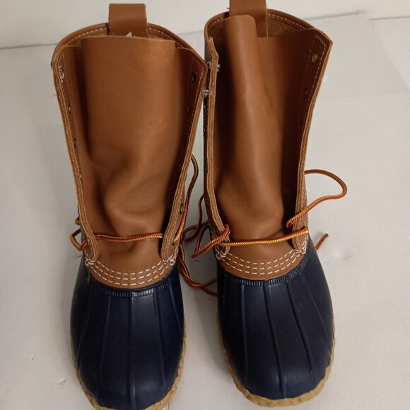 L.L. Bean Women’s Bean Boots Blue Bottom Waterproof Duck Boots Size 6M EUC - Picture 6 of 15